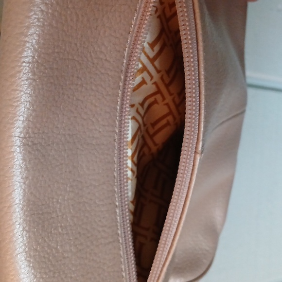 Tignanello Light Frosted Pink Leather Crossbody Bag - Picture 6 of 11